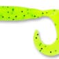 Yamamoto Single Tail Grub | 156 - Chartreuse with Large Black