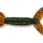 Yamamoto Double Tail Hula Grub | 236 - Smoke Rootbeer with Small Green and Copper