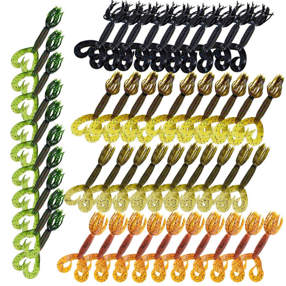 Hula Grub 9410-145 simple taille 4 pouces Gary Yamamoto 2 paquets